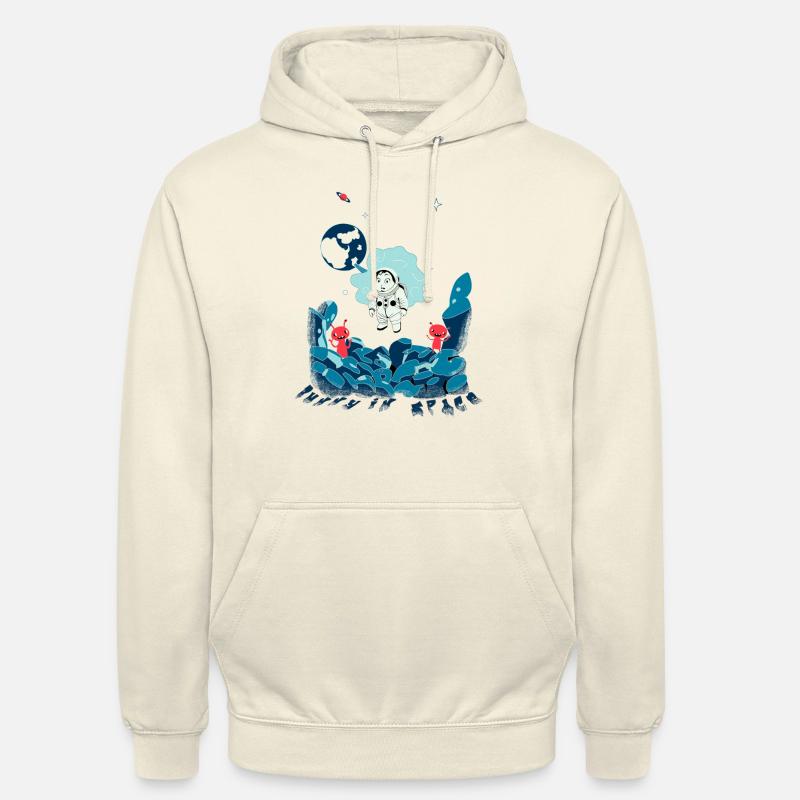 Lapin de l’espace - Sweat-shirt à capuche unisexe - vanille