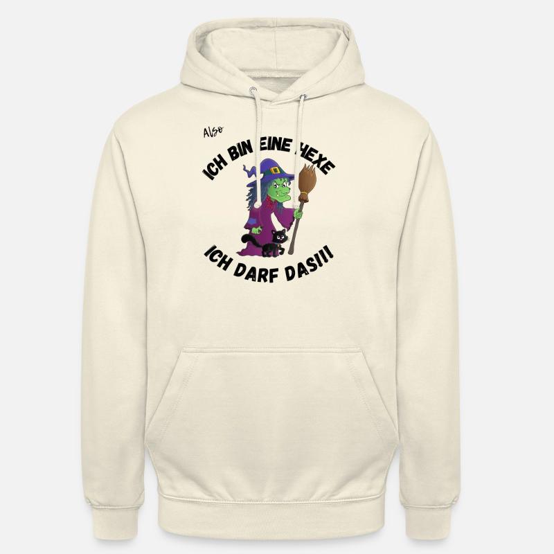 Ich bin eine Hexe ich darf das! - Unisex Hoodie - Vanille-Milchshake
