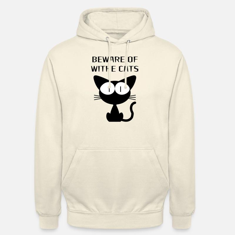 WITHE CATS - Unisex Hoodie - vanilla