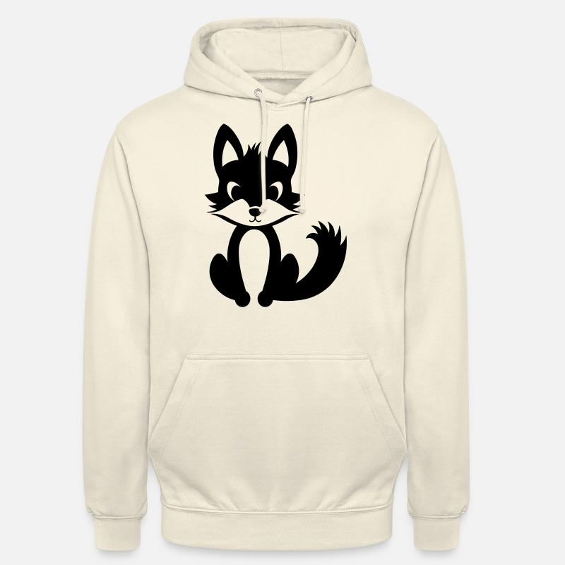 Renard - Sweat-shirt à capuche unisexe - vanille