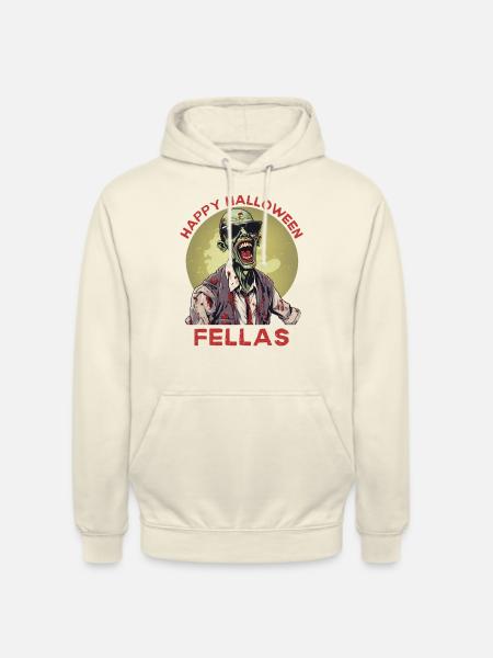 Happy Halloween Fellas Zombie - Unisex Hoodie - vanilla