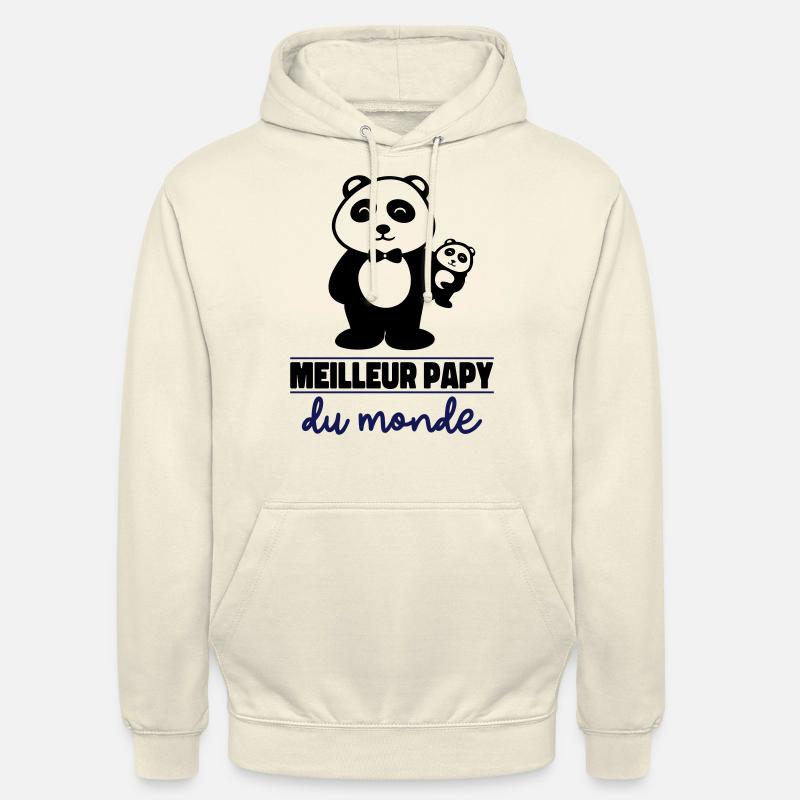 meilleur papy du monde - Sweat-shirt à capuche unisexe - vanille