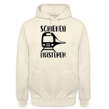 Zug Eisenbahn Eisenbahner Züge Triebfahrzeugführer - Unisex Hoodie - Vanille-Milchshake - Vorne - Alina (178cm) & Michal (187cm)