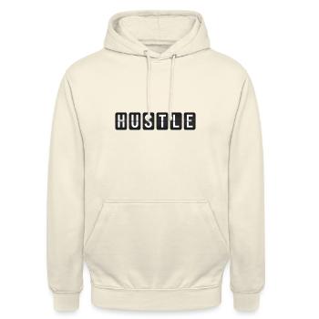 Hustle - Unisex Hoodie - vanilla - Front - Alina (178cm) & Michal (187cm)