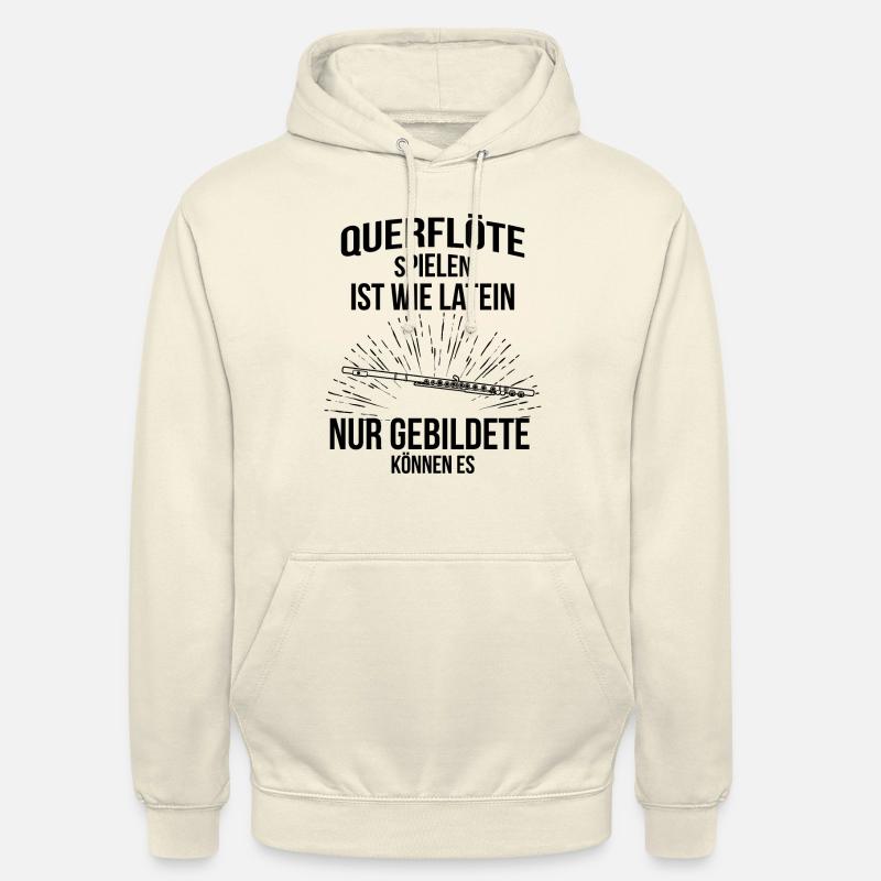 Querflöte Querflötenspieler Querflötist - Unisex Hoodie - Vanille-Milchshake