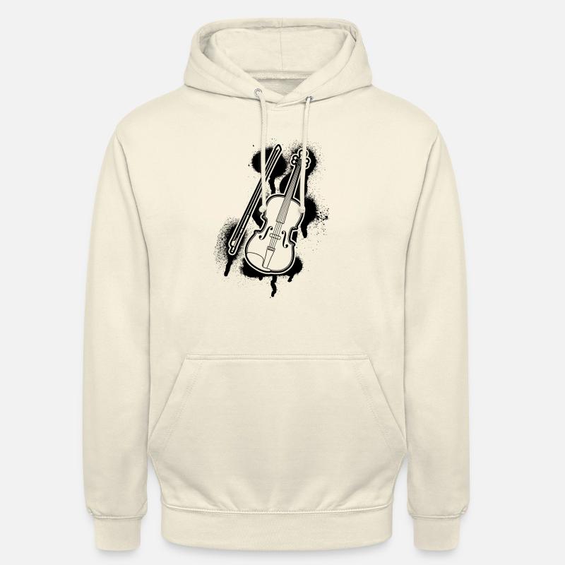 Violon Violoniste Violoniste - Sweat-shirt à capuche unisexe - vanille