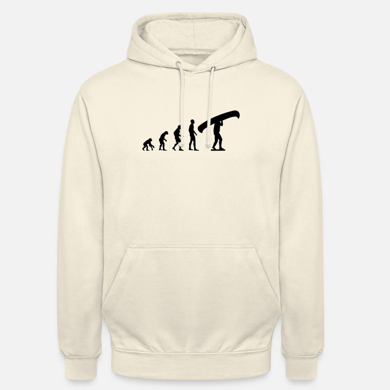 Canoë Evolution - Sweat-shirt à capuche unisexe - vanille