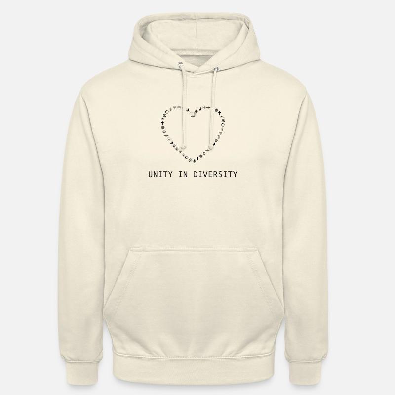 L'unité dans la diversité Imprimer la liberté religieuse - Sweat-shirt à capuche unisexe - vanille