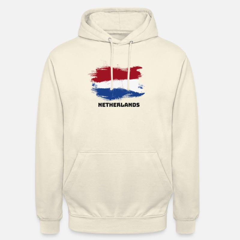drapeau, bannière Pays-Bas Hollande - Sweat-shirt à capuche unisexe - vanille