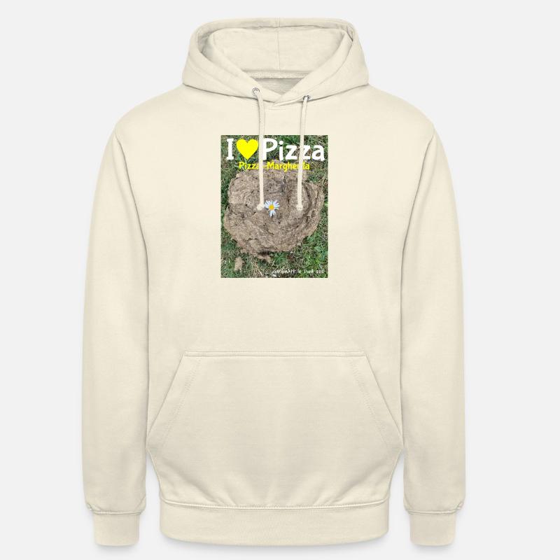 Pizza Margherita oder Alpenpizza mit Kuhscheisse - Unisex Hoodie - Vanille-Milchshake