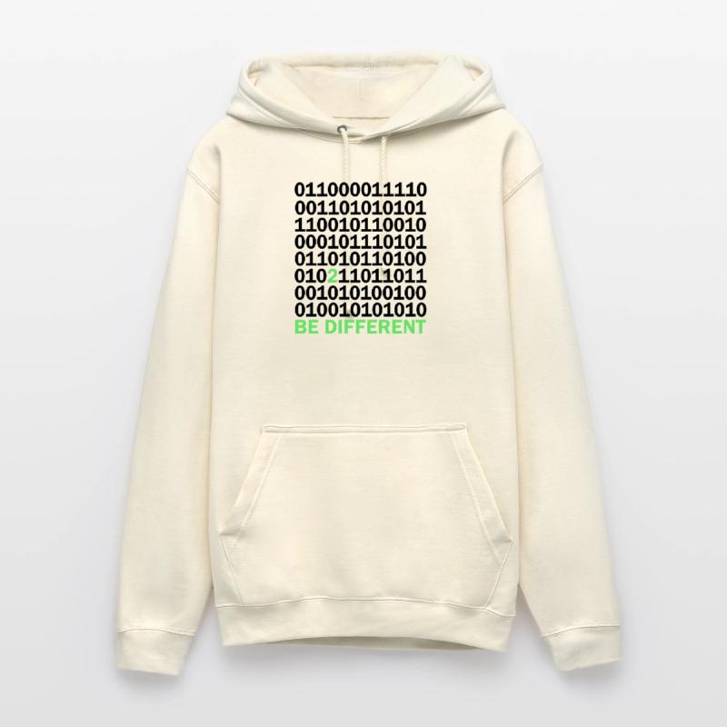 Cadeau Be Different Binary Code Nerd Sweat-shirt à capuche unisexe