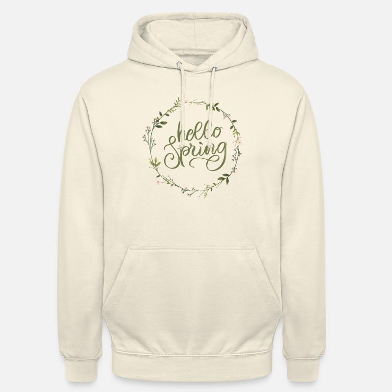Hello Spring - Unisex Hoodie - Vanille-Milchshake