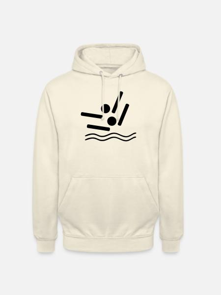 synchronised swimming - Unisex Hoodie - vanilla