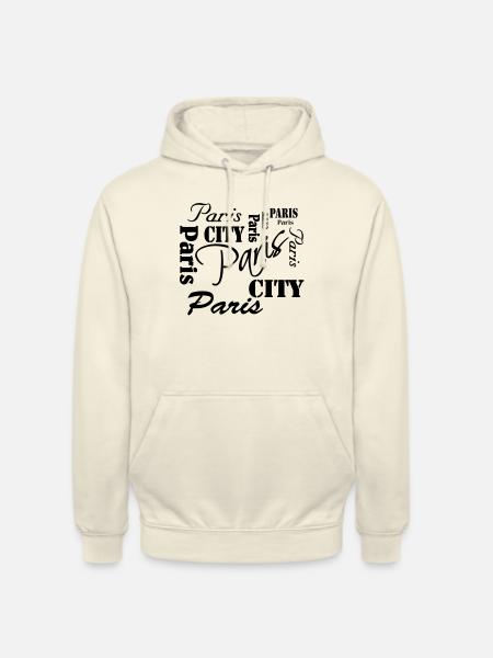 Paris - Sweat-shirt à capuche unisexe - vanille