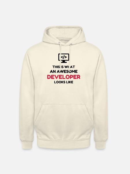 Entwickler / Informatiker / Programmierer / - Unisex Hoodie - Vanille-Milchshake