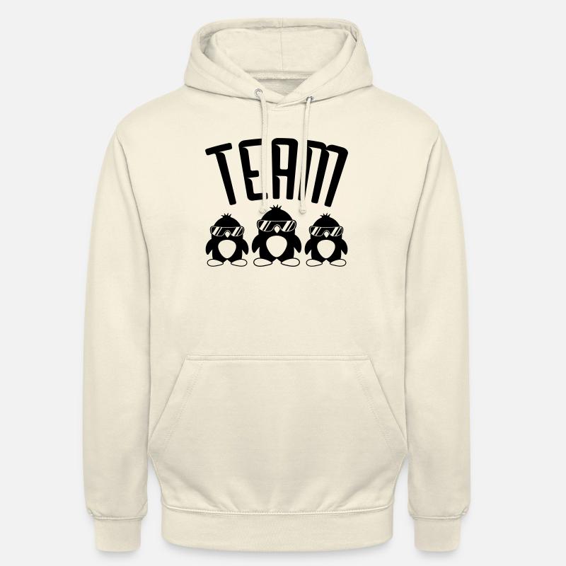 Cool Pinguine Logo - Unisex Hoodie - Vanille-Milchshake
