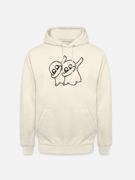 Team 2 Dabbing Ghosts - Unisex Hoodie - vanilla