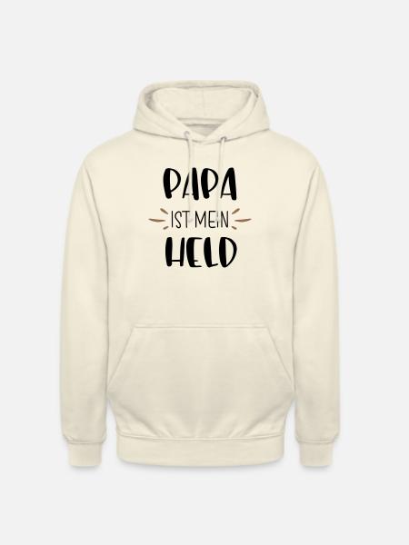 Papa ist mein Held - Unisex Hoodie - Vanille-Milchshake