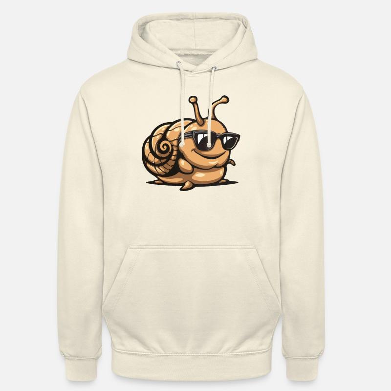 Escargot Bande Dessinée Cool - Sweat-shirt à capuche unisexe - vanille