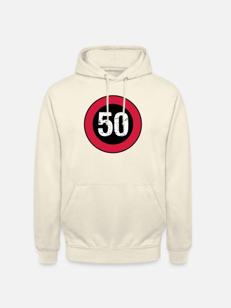 Shield 50 vintage birthday - Unisex Hoodie - vanilla