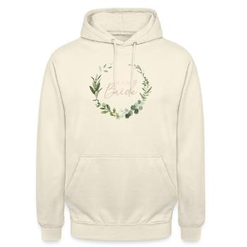 Team bride - Sweat-shirt à capuche unisexe - vanille - Devant - Alina (178cm) & Michal (187cm)