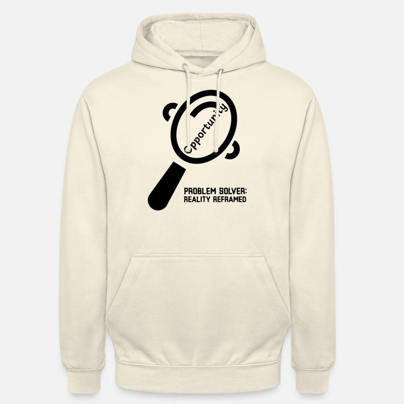 Problem Solved: Reality Reframed - Unisex Hoodie - vanilla