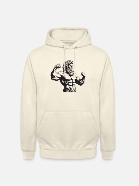Bodybuilder Muscles Workout Gym - Unisex Hoodie - vanilla