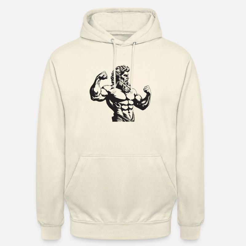 Bodybuilder Muscles Entraînement Gym - Sweat-shirt à capuche unisexe - vanille