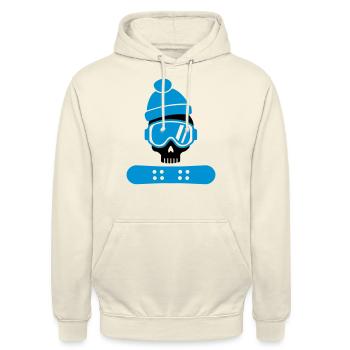 Snowboard - Unisex Hoodie - Vanille-Milchshake - Vorne - Alina (178cm) & Michal (187cm)
