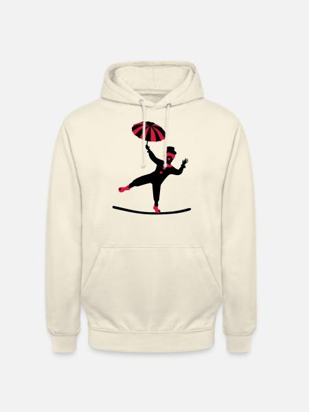 Cirque - Sweat-shirt à capuche unisexe - vanille