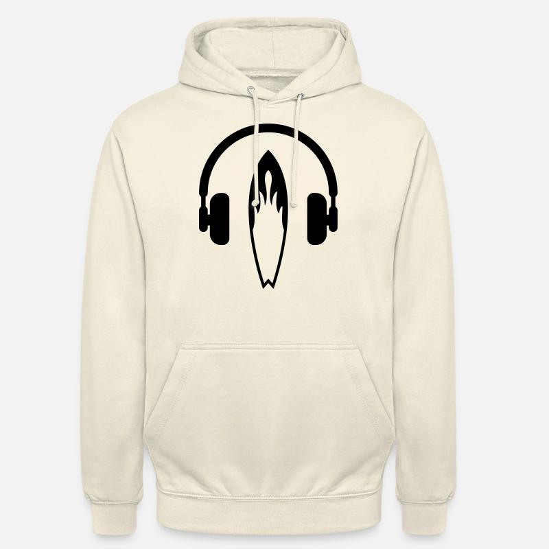 surf / surfeur / surfer / plage - Sweat-shirt à capuche unisexe - vanille