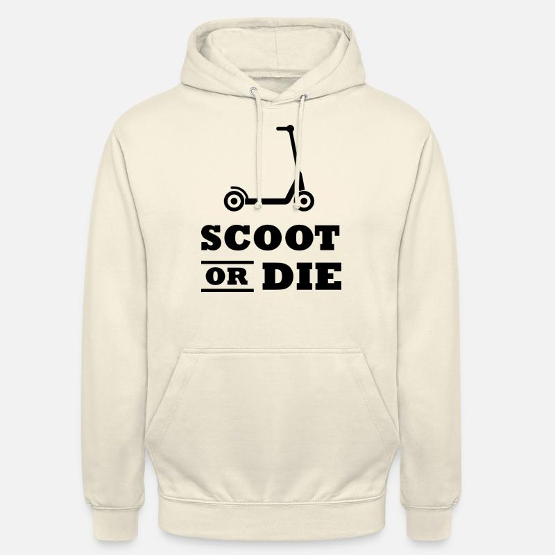E-Scooter E-Roller Scooter - Sweat-shirt à capuche unisexe - vanille