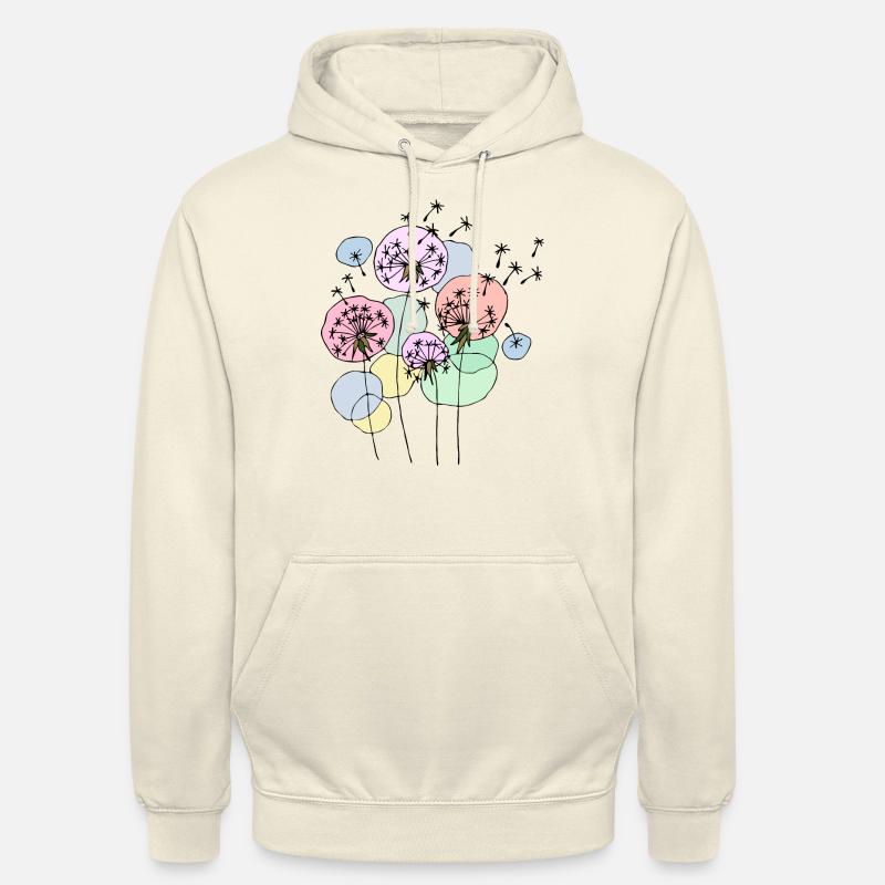 Pissenlits - Sweat-shirt à capuche unisexe - vanille