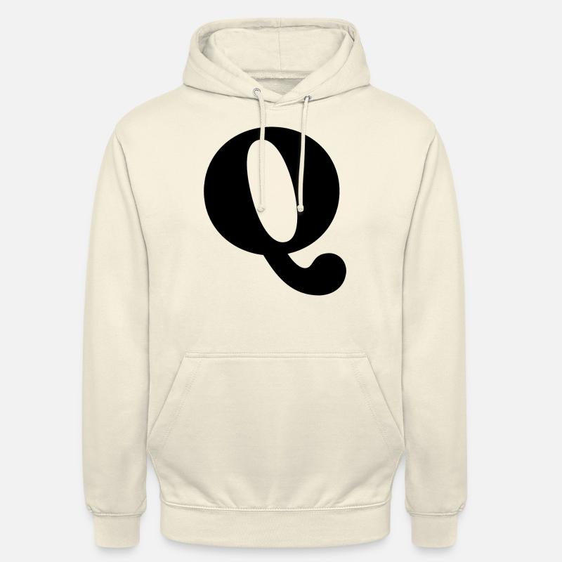 Buchstabe Q - Unisex Hoodie - Vanille-Milchshake