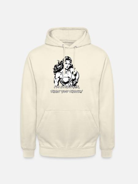 Stronger as you white - Unisex Hoodie - Vanille-Milchshake
