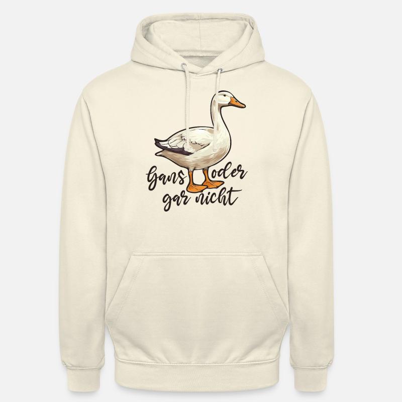 Gans oder gar nicht - Unisex Hoodie - Vanille-Milchshake