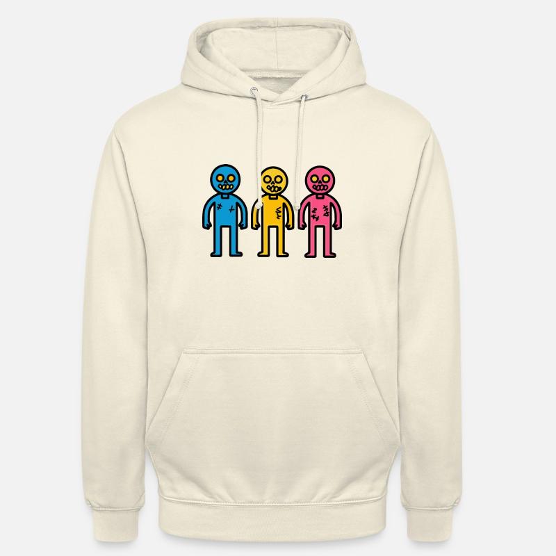 Zombies Halloween Symbole Équipe - Sweat-shirt à capuche unisexe - vanille