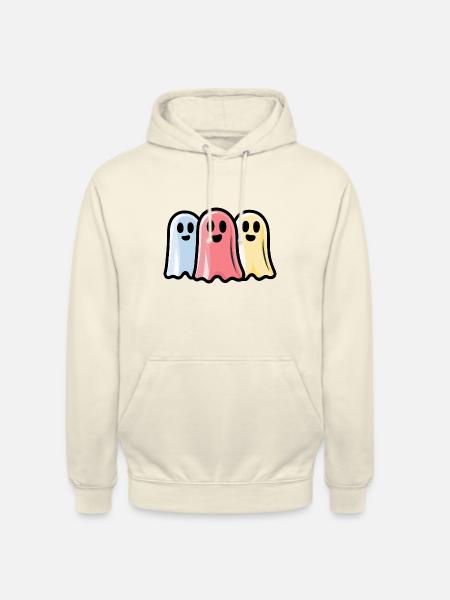 Ghosts Halloween Symbol Team - Unisex Hoodie - vanilla