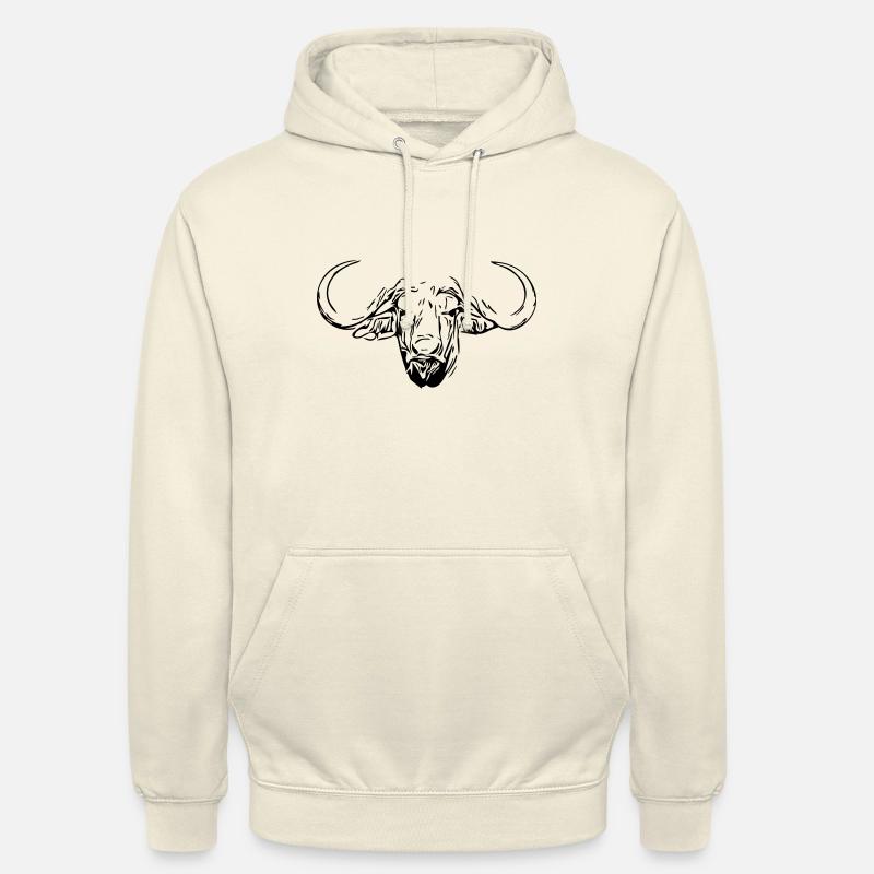 Vannbøffelhode - Unisex-hettegenser - vanilje-milkshake