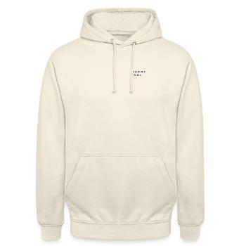mommy cool 2022 black - Unisex Hoodie - Vanille-Milchshake - Vorne - Alina (178cm) & Michal (187cm)