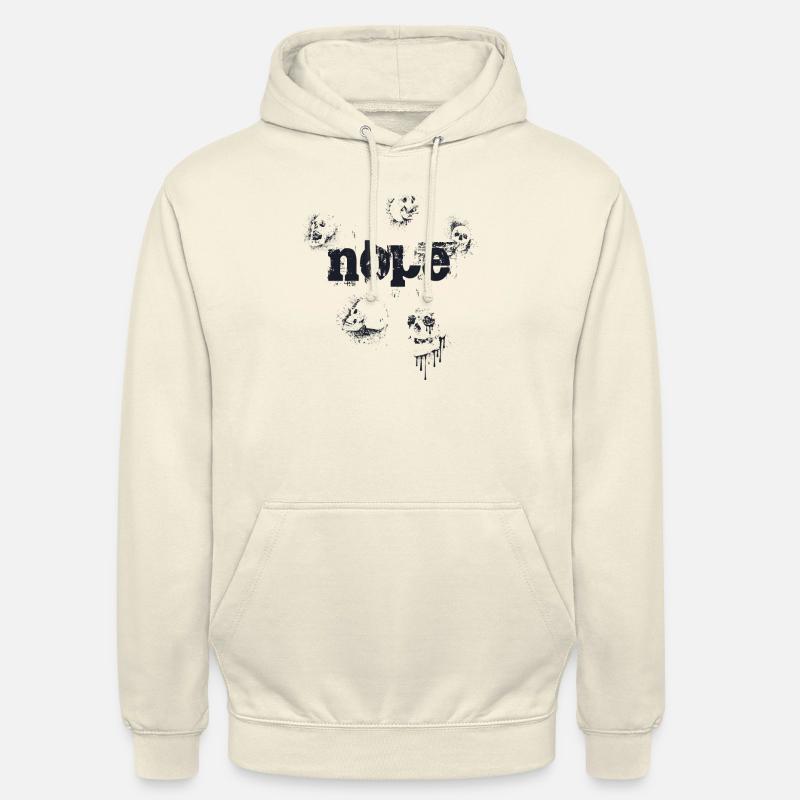 Nope - Dites simplement non! - Sweat-shirt à capuche unisexe - vanille