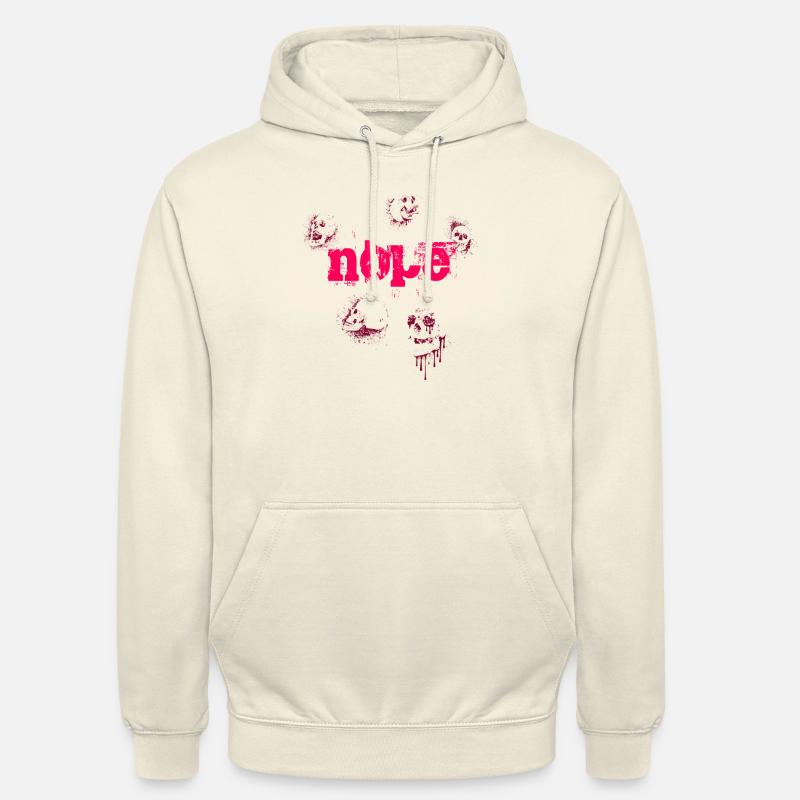 Nope - Dites simplement non! - Sweat-shirt à capuche unisexe - vanille