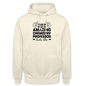Professeur de chimie incroyable - Sweat-shirt à capuche unisexe - vanille - Devant - Alina (178cm) & Michal (187cm)