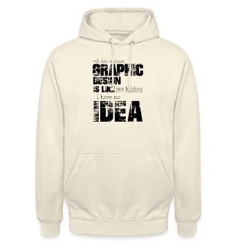Grafikdesign - Unisex Hoodie - Vanille-Milchshake - Vorne - Alina (178cm) & Michal (187cm)
