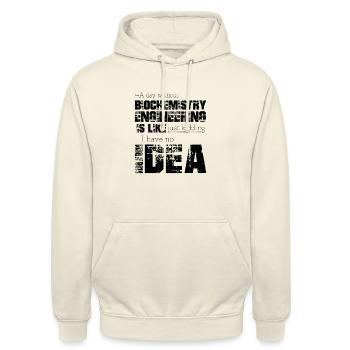 Biochemistry engineering - Unisex Hoodie - vanilla - Front - Alina (178cm) & Michal (187cm)