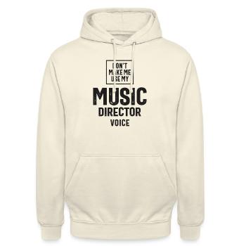 Profession de directeur musical - Sweat-shirt à capuche unisexe - vanille - Devant - Alina (178cm) & Michal (187cm)
