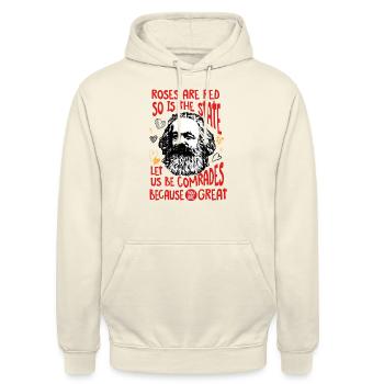 Roses Are Red So Is The State - Unisex Hoodie - vanilla - Front - Alina (178cm) & Michal (187cm)