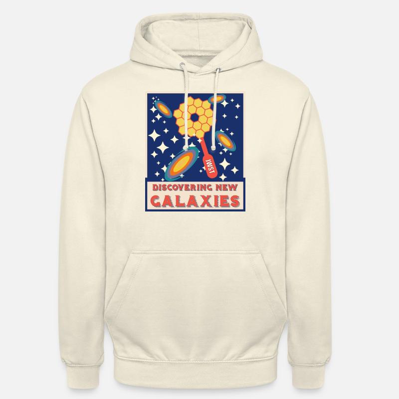 À la découverte de nouvelles galaxies - Sweat-shirt à capuche unisexe - vanille