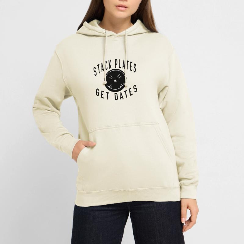 STACK PLATES GET DATES Unisex Hoodie