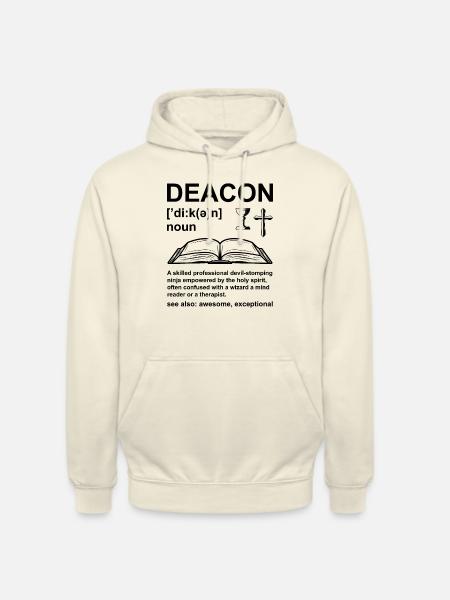 Kyrka Diakon Religion Kristen tro Kyrka - Luvtröja unisex - vaniljmilkshake